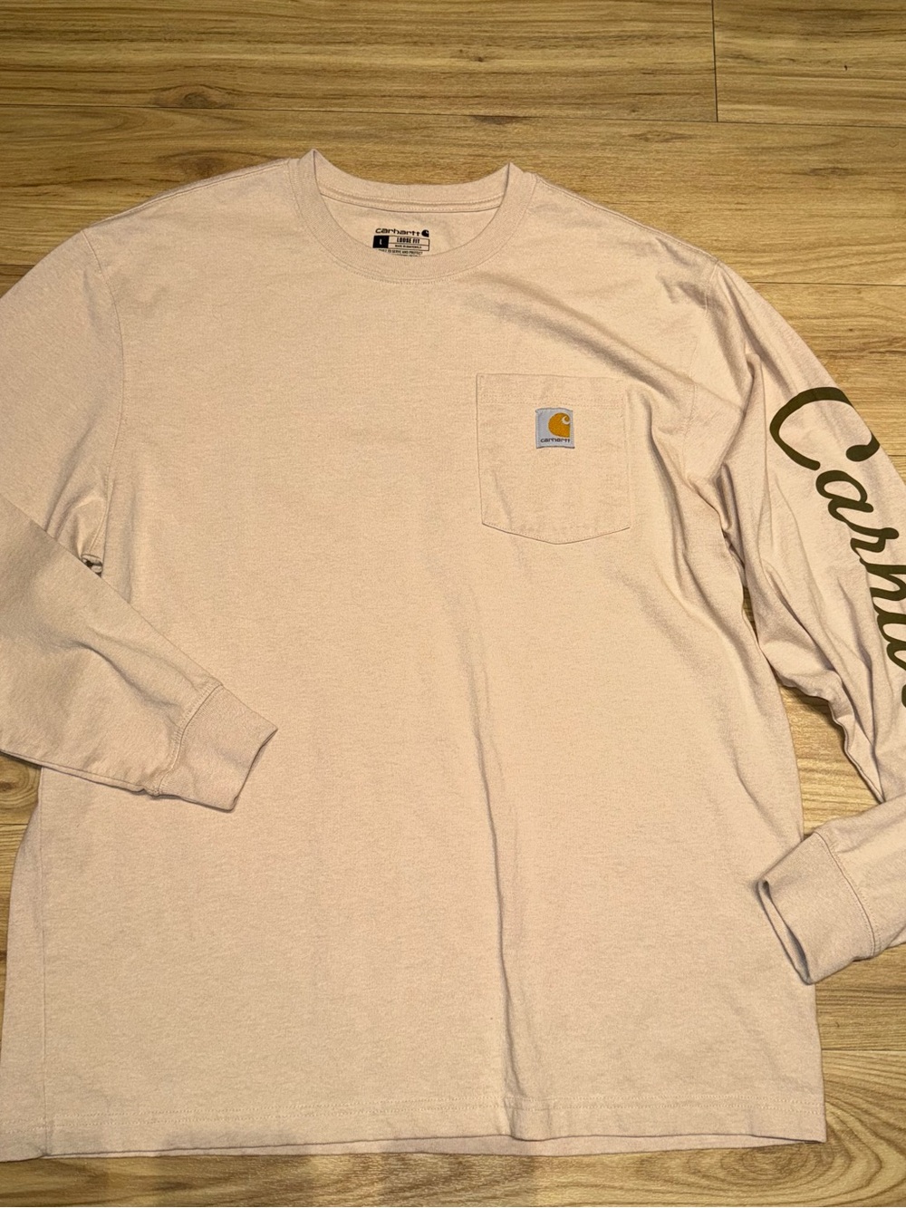 Carhartt Long Sleeve Graphic Tee - Duck design LARGE MENS COTTON POCKET TEE - Picture 2 of 4